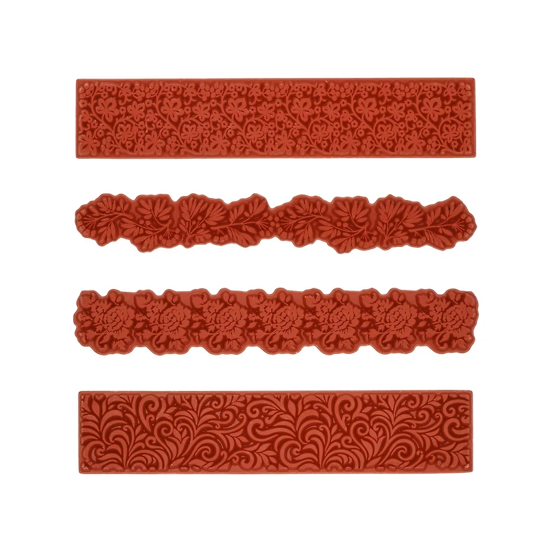 Floral & Foliage Border Cling Stamps, 4ct. by Recollections™