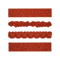 Floral & Foliage Border Cling Stamps, 4ct. by Recollections™