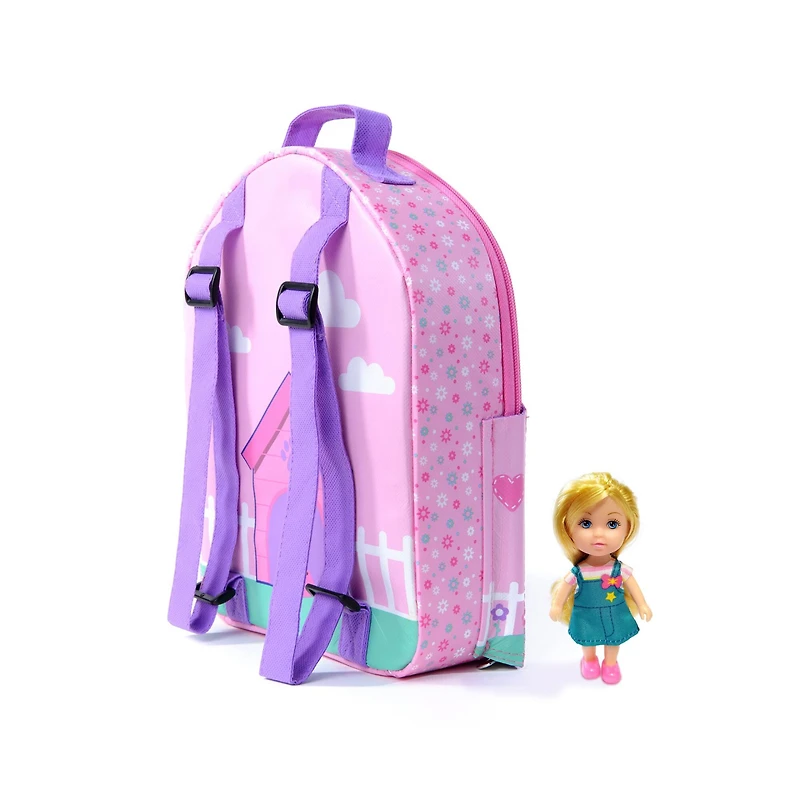 Neat-Oh! Everyday Princess™ ZipBin® Dollhouse Backpack with Doll