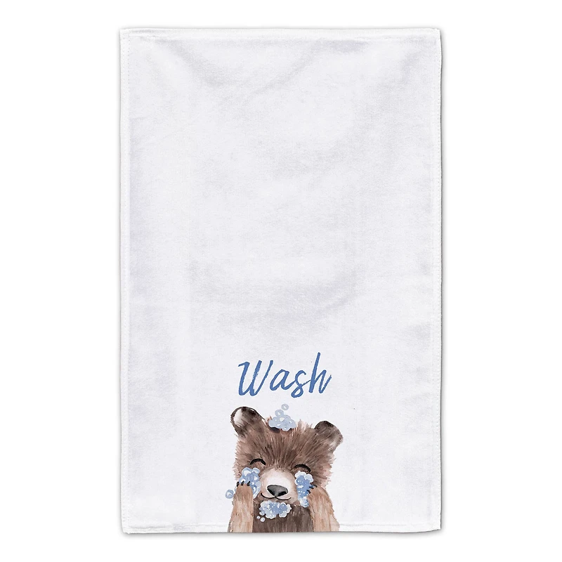 Bear Washing Face 16" x 25" Towel Set