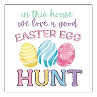 We Love a Good Easter Egg Hunt 16" x 16" Canvas Wall Art