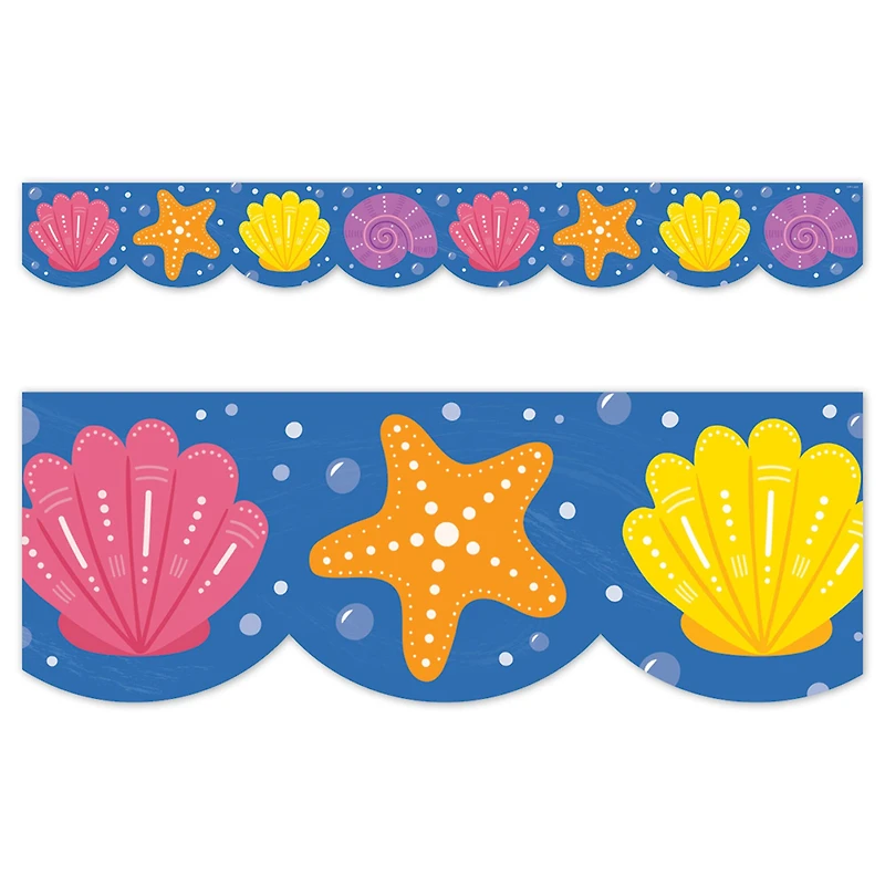 Creative Teaching Press® Sea Friends Seashells EZ Border, 48ft. Per Pack, 3 packs