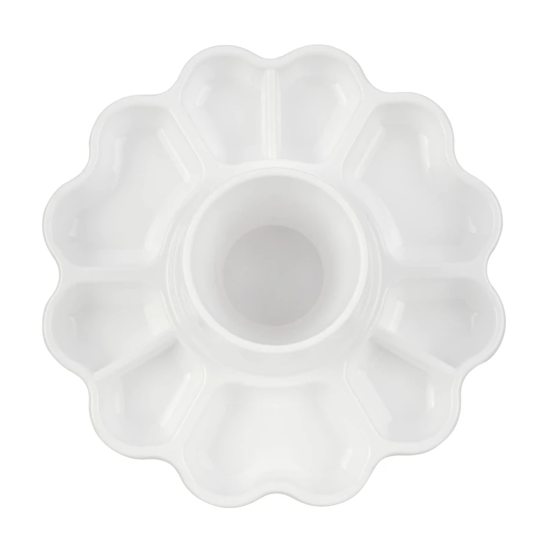 8.25" White Paint & Water Cup Tray by Craft Smart™