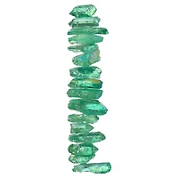 12 Pack: Light Green Crystal Quartz Stick Beads by Bead Landing™
