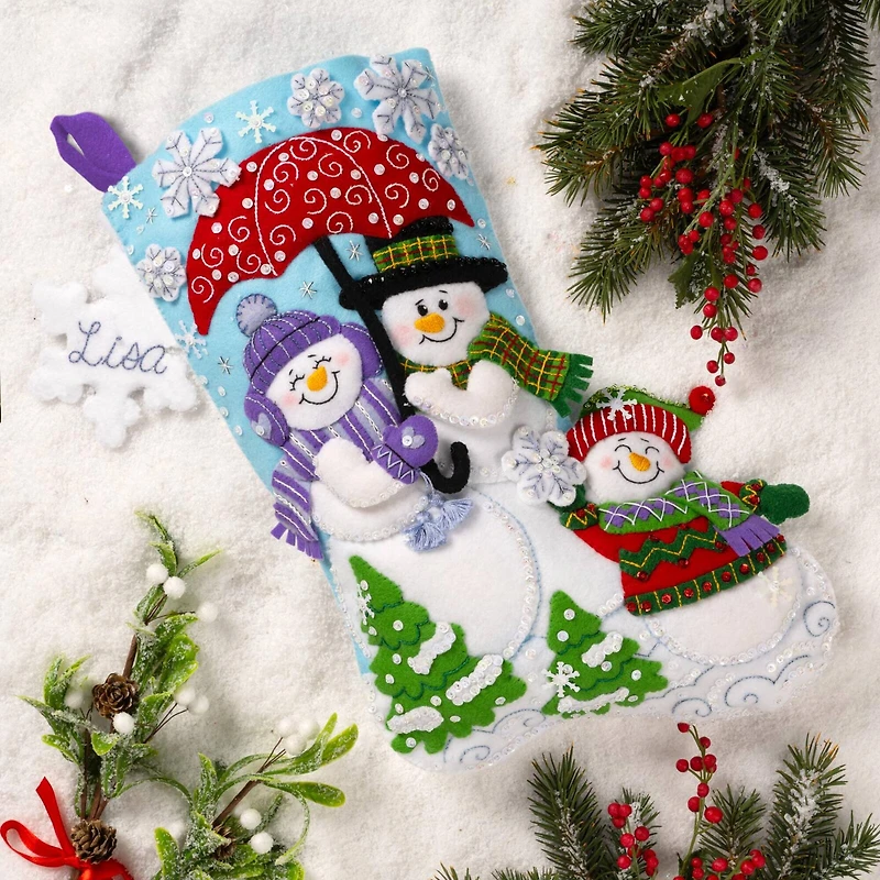 Bucilla® Frosty Family Felt Stocking Kit