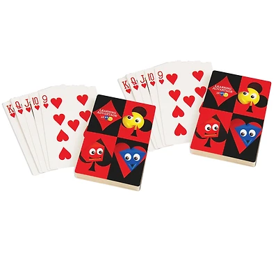 Learning Advantage™ 4.5" x 6.75" Giant Playing Cards, 2 Packs of 52