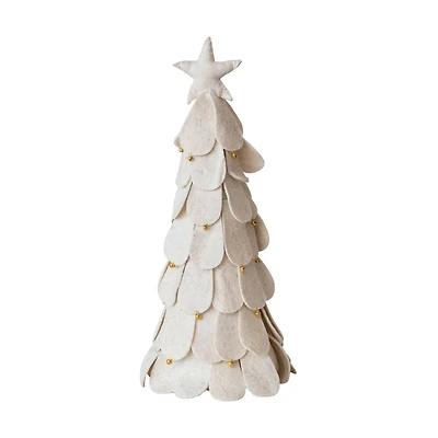 Hello Honey® 18" Handmade Wool Felt Christmas Tree with Star & Gold Jingle Bells