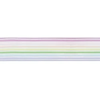 1.5" x 3yd. Pastel Rainbow Striped Wired Sheer Ribbon by Celebrate It™ 360°™