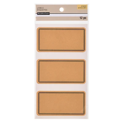 12 Packs: 12 ct. (144 total) Rectangle Kraft Labels by Recollections™
