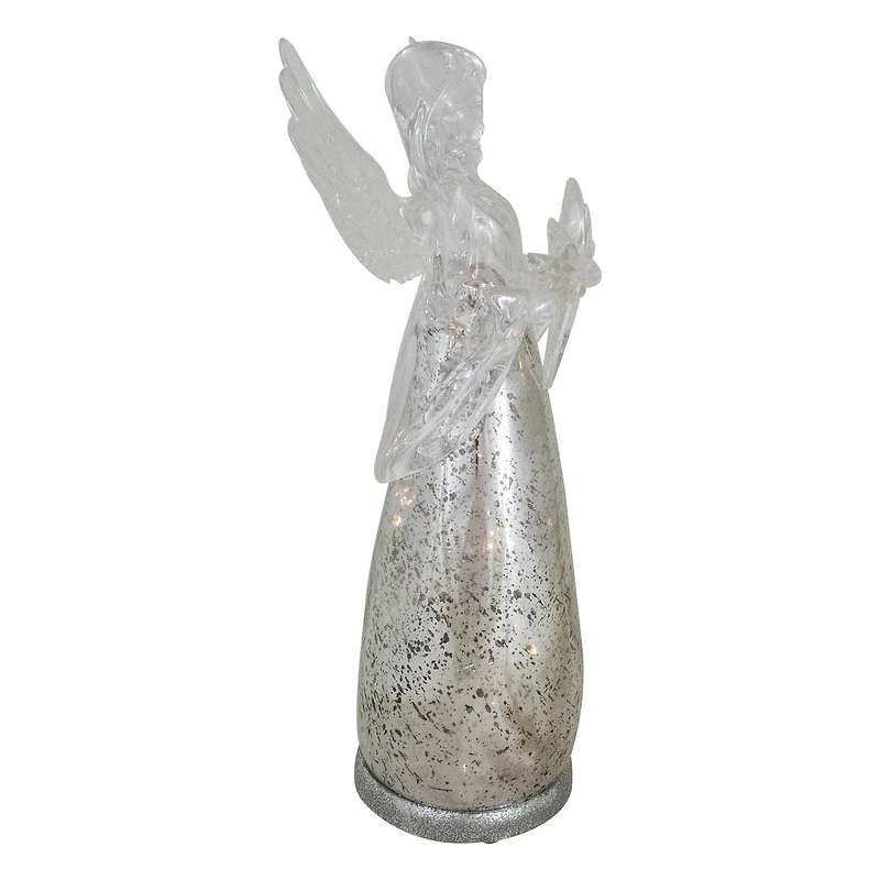 13" Lighted Angel Holding a Star Christmas Tabletop Figurine