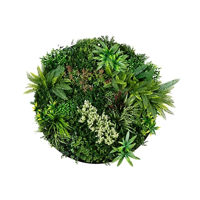 38" Framed Amazon Rainforest Artificial Living Wall Art Panel