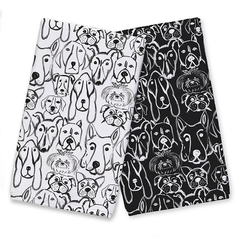 Funny Dog No.2 Tea Towel Set