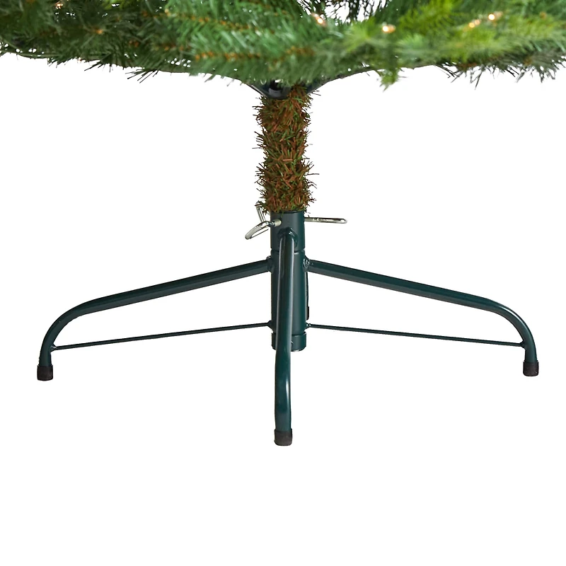 6ft. Pre-Lit North Carolina Spruce Artificial Christmas Tree, Clear Lights