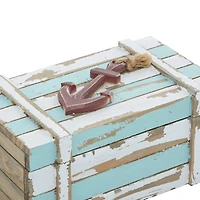 Aquamarine Wood Coastal Anchor Box Set