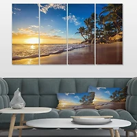 Designart - Paradise Tropical Island Beach Sunrise