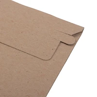 JAM Paper 6" x 6" Brown Kraft Flat Photo Mailer Peel & Seal Closure Envelopes, 6ct.