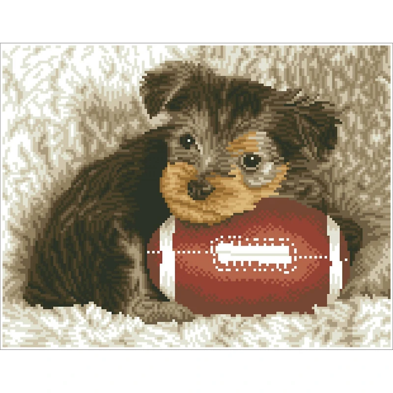 Diamond Dotz® Intermediate Footy Pup Pre-Framed Diamond Painting Kit