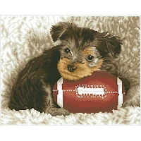 Diamond Dotz® Intermediate Footy Pup Pre-Framed Diamond Painting Kit