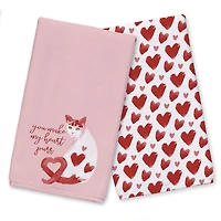 You Make My Heart Purr Tea Towel Set