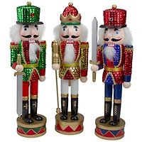 14" Sequin Jacket Christmas Nutcracker Set