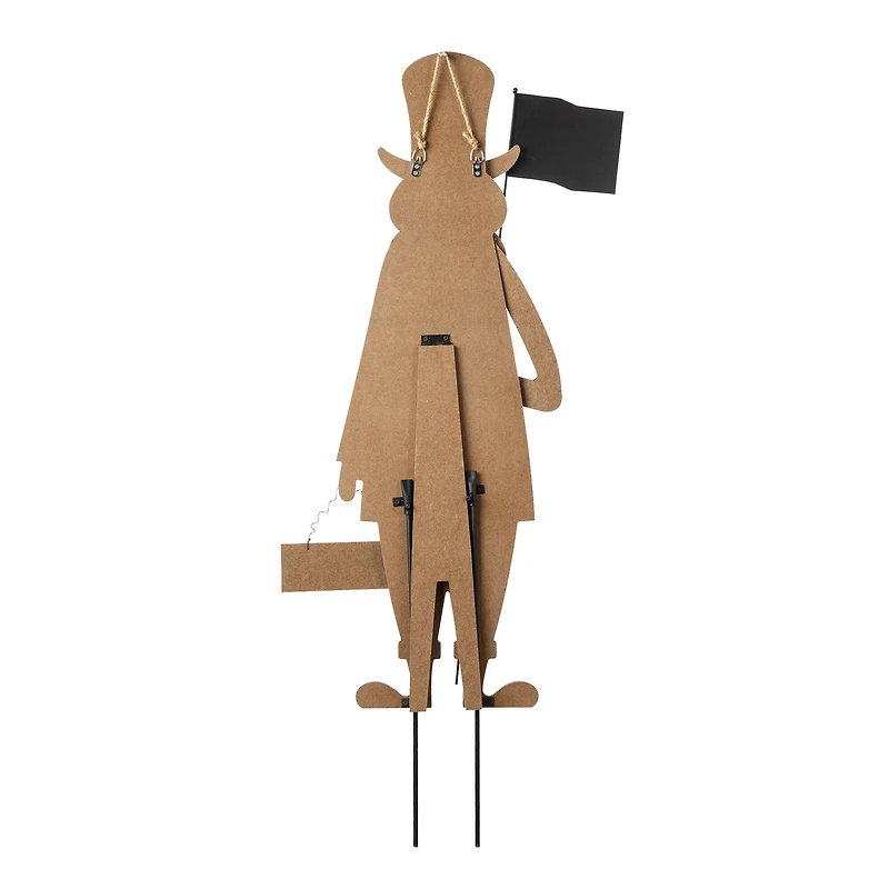 Glitzhome® 36" Wood Patriotic Uncle Sam Yard Stake Décor