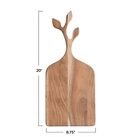 Hello Honey® 20" Acacia Wood Cutting Board with Branch Shape Handle