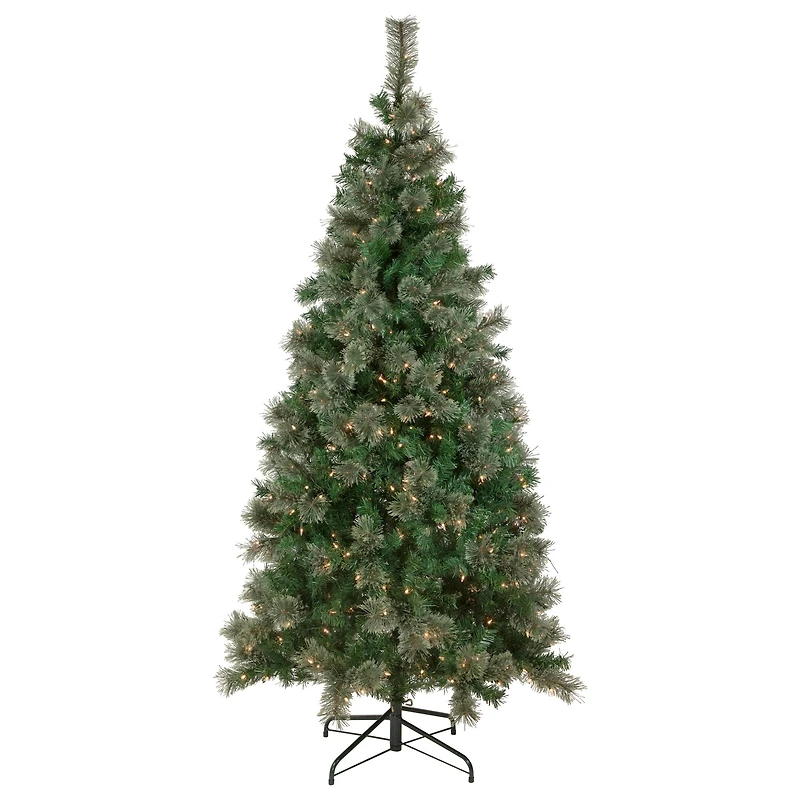 6.5ft. Pre-Lit Oregon Cashmere Pine Artificial Christmas Tree, Clear Lights
