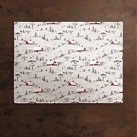 Snowy Village 18x14 Cotton Twill Placemat