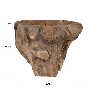 Hello Honey® 11" Decorative Teakwood Bowl