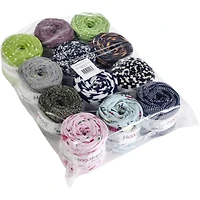 12 Pack: Hoooked Baby Zpagetti Print Mix Yarn Set