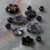 Black Tea Czech Glass Flower Bead Mix by Bead Landing™