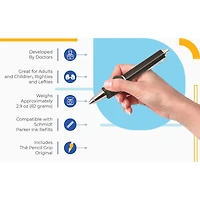 The Pencil Grip Black Heavyweight Ball Pen with The Pencil Grip