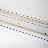 White Floating Beveled Corner Shelves Set