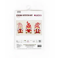 Luca-S Gnomes Of Valentine's Day Plastic Canvas Counted Cross Stitch Kit