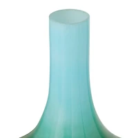 The Novogratz Green Glass Modern Vase, 22" x 12" x 12"