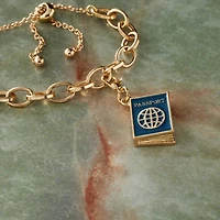 Dark Blue Passport Charm by Bead Landing™