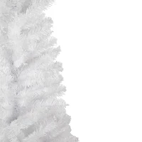4.5ft. Unlit White Georgian Pine Pencil Artificial Christmas Tree
