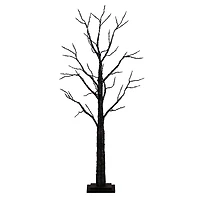 4ft. Pre-Lit LED Black Twig Artificial Halloween Tree