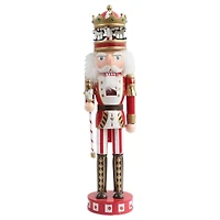 Santa's Workshop 16.5" Red Merry Go Round Nutcracker
