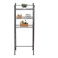 Organize It All Belgium Bronze 3-Tier Over the Toilet Space Saver