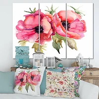 Designart - Stylized Poppy Flowers