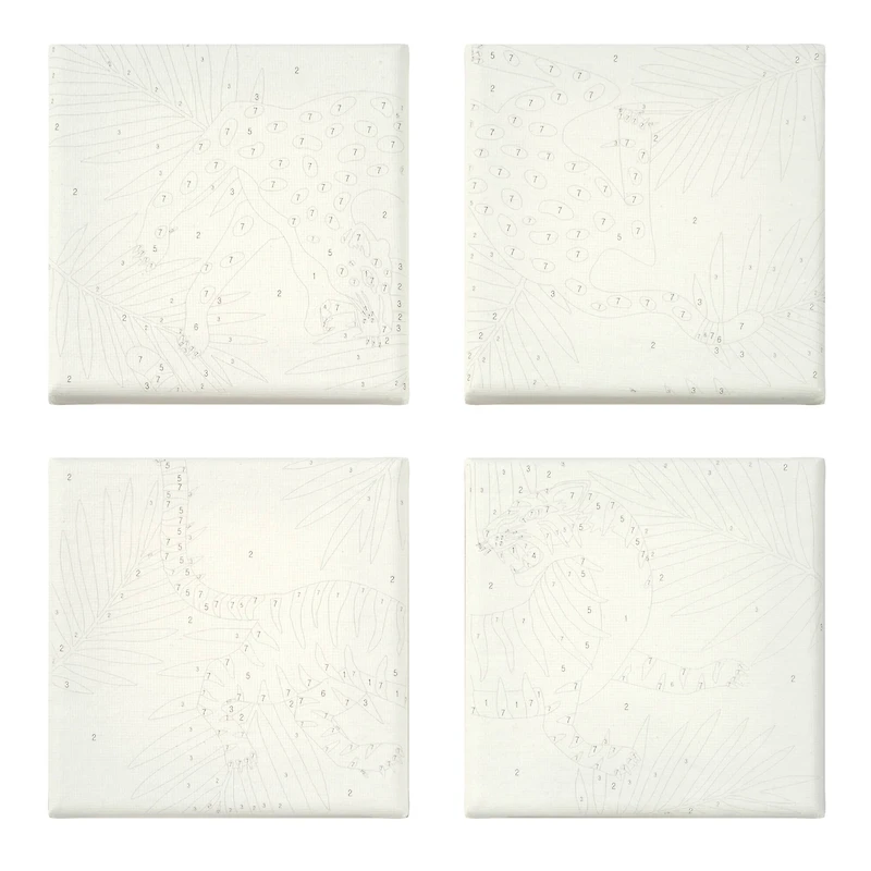 Tigers Paint-by-Number Gallery Mini Kit by Artist's Loft®