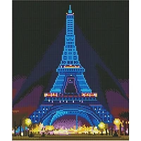 Sparkly Selections Eiffel Tower Pre-Framed Diamond Painting Kit with Backlighting