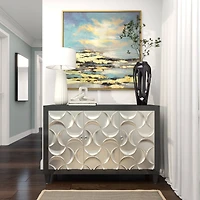 19" Black Aluminum Drip Vase with Melting Designed Body