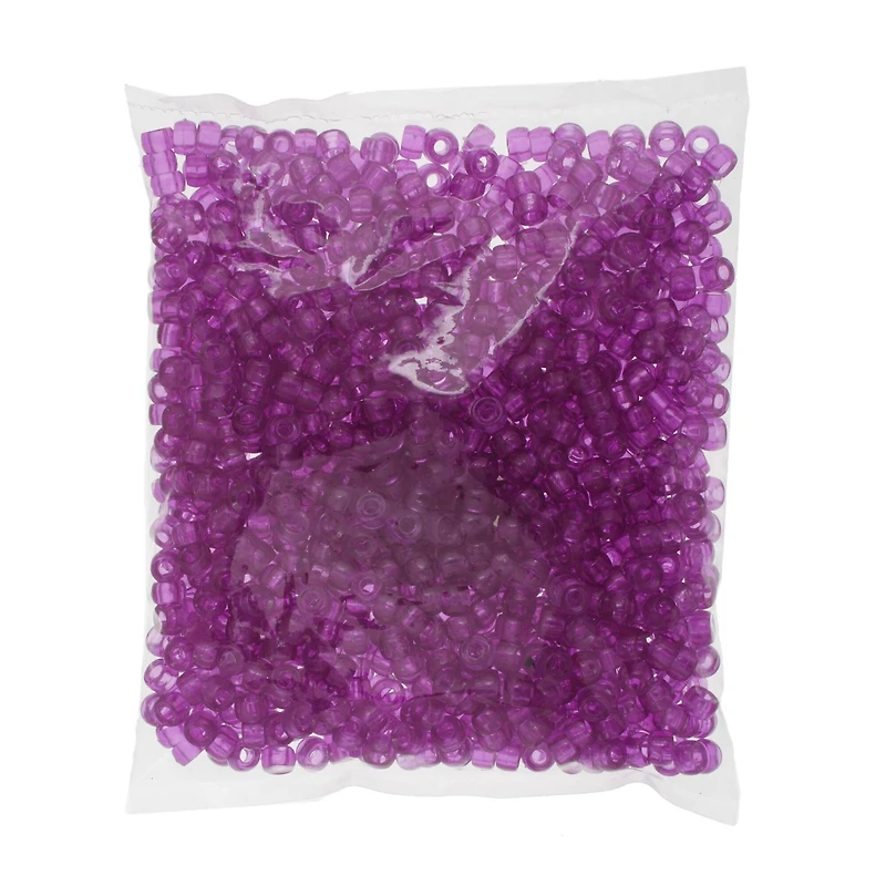 John Bead 6mm Transparent Mini Pony Beads, 1,000ct