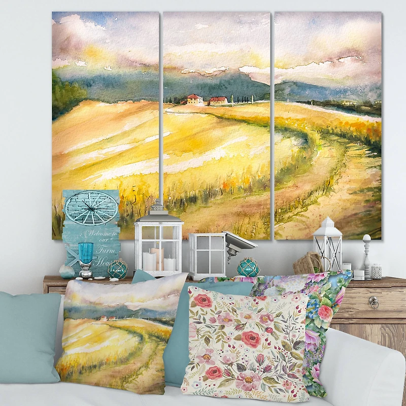Designart - Golden Fields of Tuscany Italy