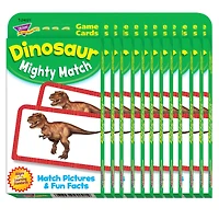 Trend Enterprises® Dinosaur Mighty Match Cards, 12 Packs