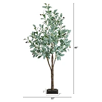 4ft. Pre-Lit Artificial Fruiting Olive Tree with Warm White LED Lights