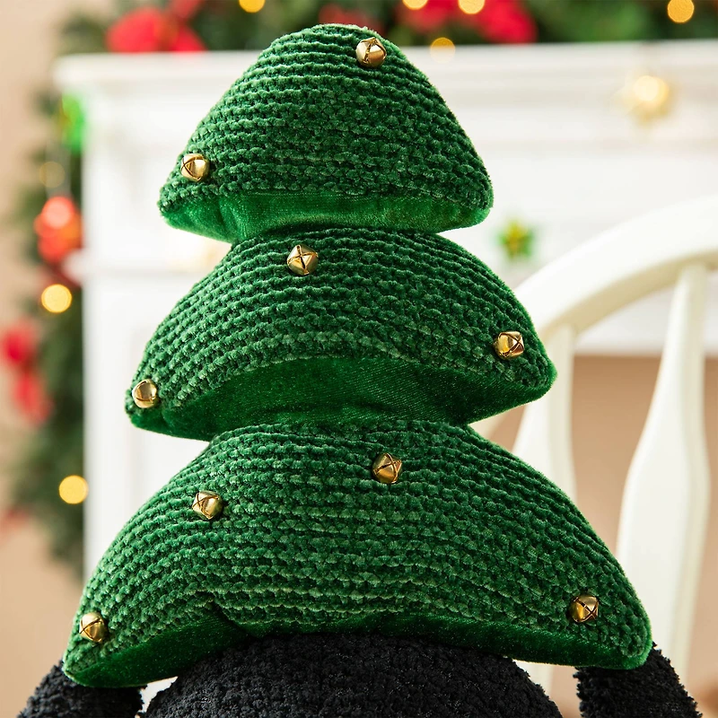 Glitzhome® 21.25" Christmas Fabric Penguin with Top Tree Décor