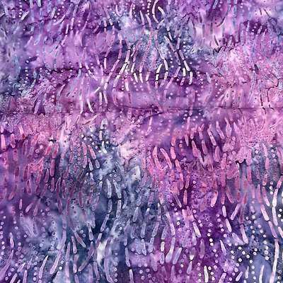 Feldman Premium Indonesian Batik Plum & Lilac Tonal Dot Fabric